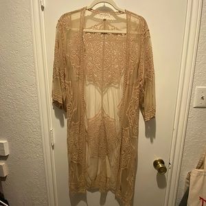 XS Love On A Hanger Beige Cardigan